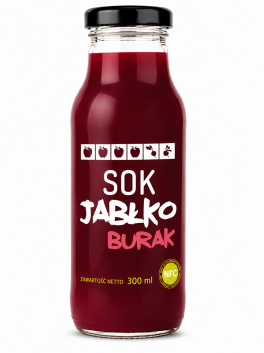Sok tłoczony jabłko-burak
