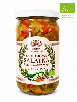 Ekologiczna sałatka wielowarzywna z kurkumą 670g